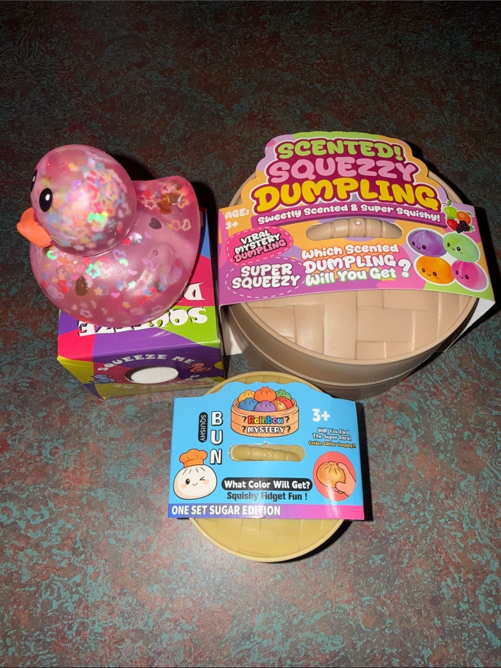 Squeeze Pink Confetti Rubber Duck